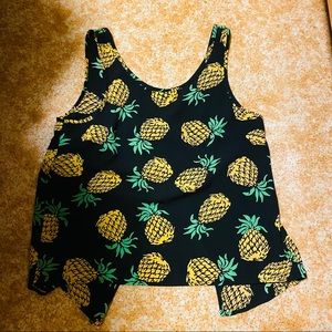 Pineapple open-back tank